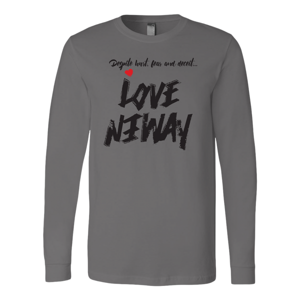 Love Anyway Despite Naysayers Mens Long Sleeve Shirt - KA Inspires
