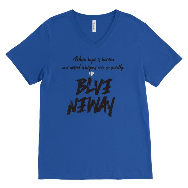 Believe Anyway Be Bold Mens V-Neck - KA Inspires