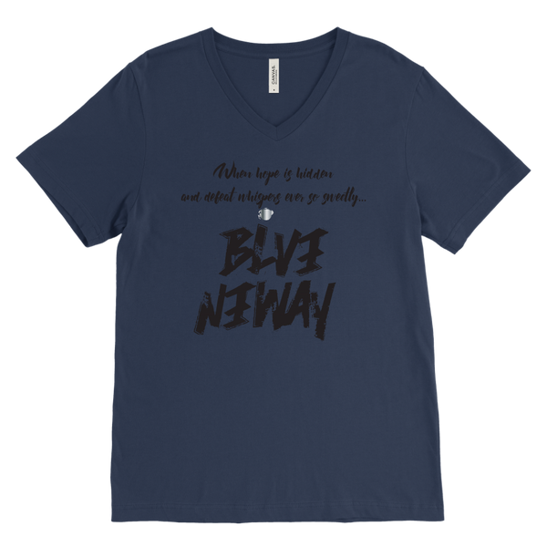 Believe Anyway Be Bold Mens V-Neck - KA Inspires