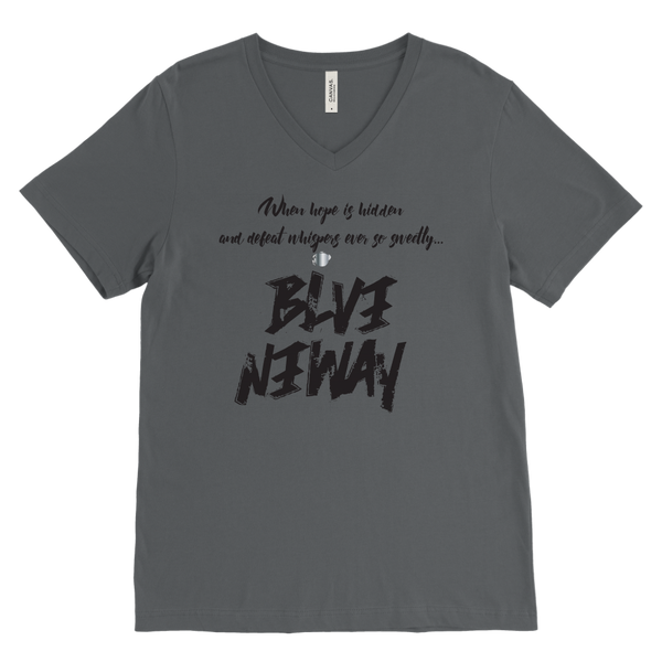 Believe Anyway Be Bold Mens V-Neck - KA Inspires