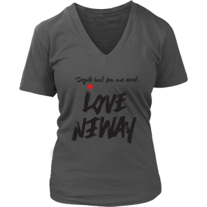 Love Anyway Despite Naysayers Womens V-Neck - KA Inspires