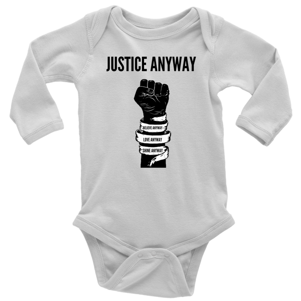 Justice Anyway Long Sleeve Baby Bodysuit