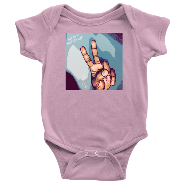 Peace Negativity I Said Good Day Baby Bodysuit