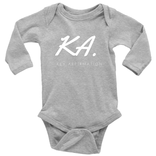 Key Affirmation Long Sleeve Baby Bodysuit