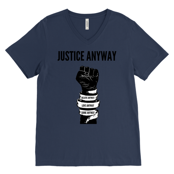 Justice Anyway Mens V-Neck