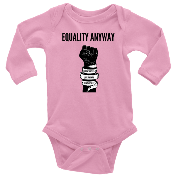 Equality Anyway Long Sleeve Baby Bodysuit