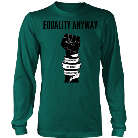 Equality Anyway Unisex Pig Print Long Sleeve Shirt